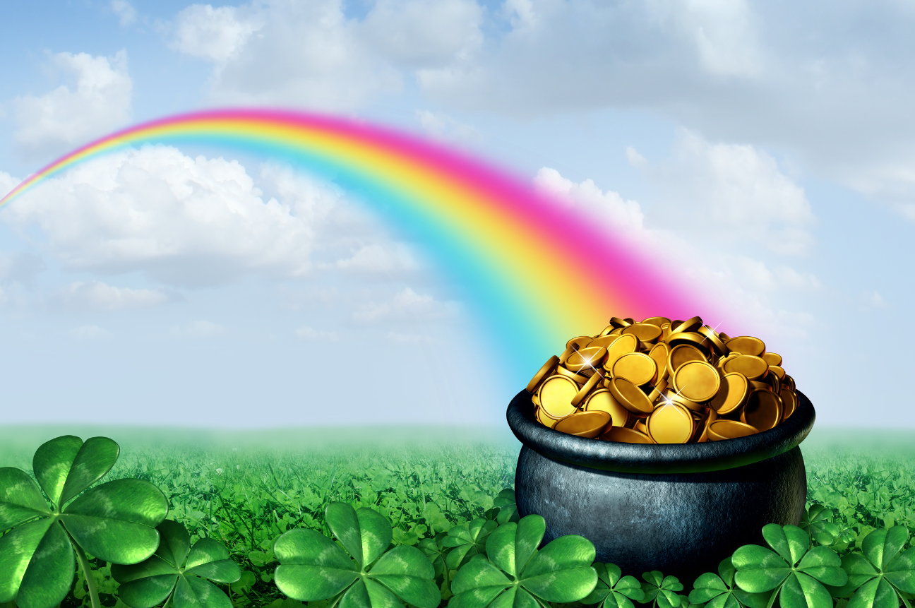 a ta tech pot of gold at the end of a rainbow